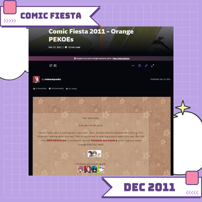 comic fiesta - dec 2011